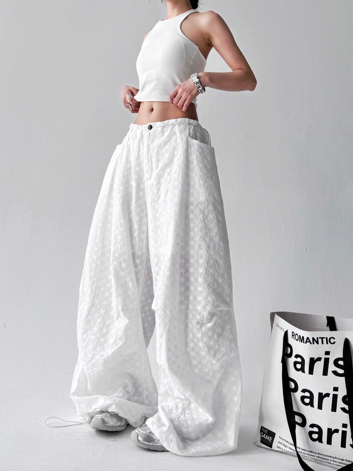 Crinkle Bloom Pants