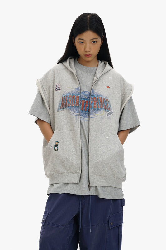 Retroverse Vest Hoodie