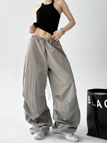 Crinkle Zip Trousers