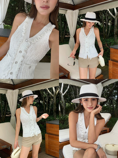 Noelle Ruffle Knit Top