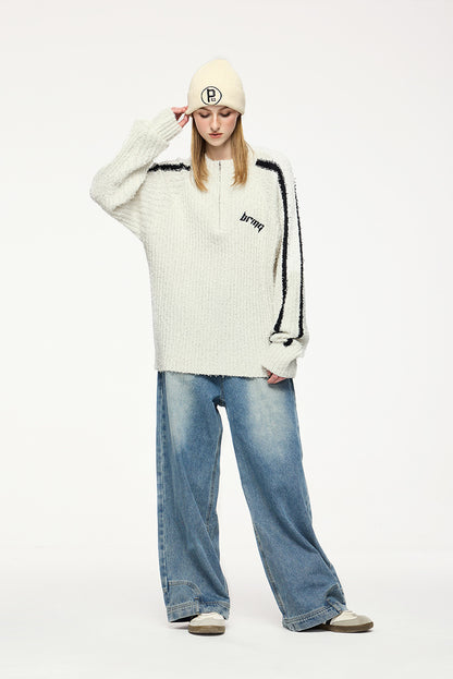 Quarter-Zip Knit Sweater