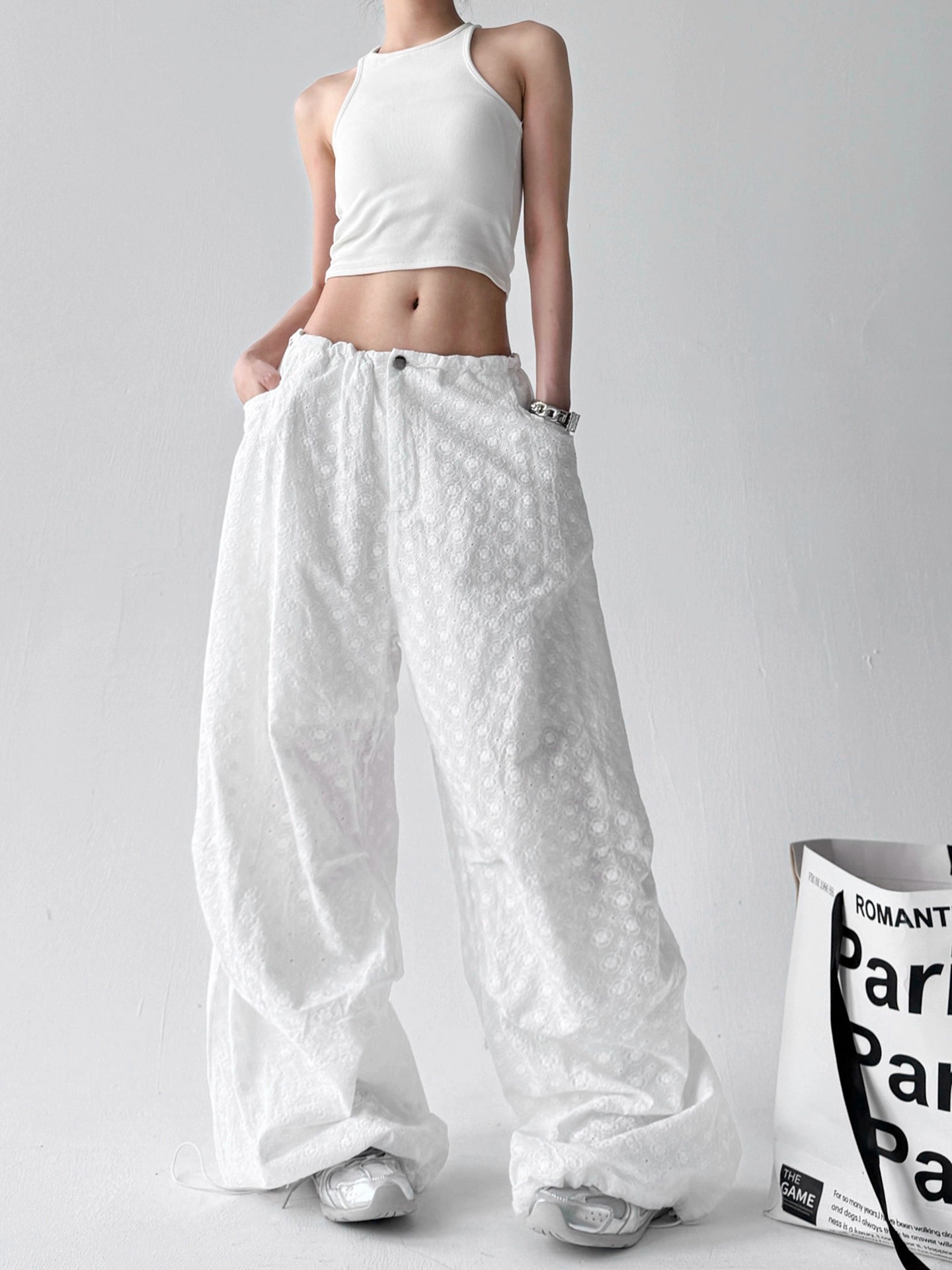 Crinkle Bloom Pants