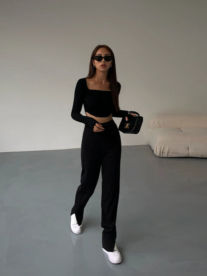 Harper Split Hem Pants