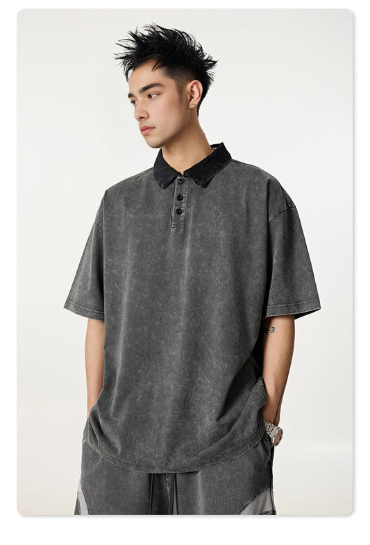 Grayscale Polo Shirt