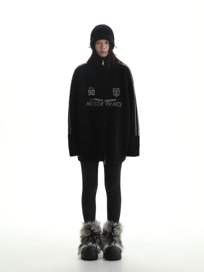 Retro90 Zip Cardigan