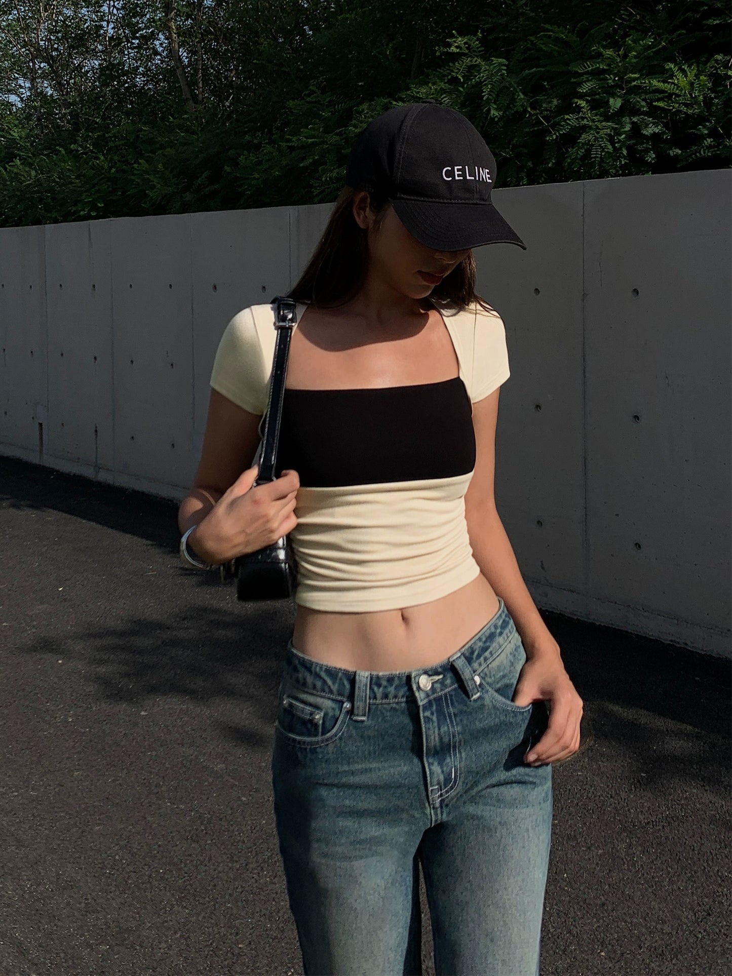 Camille Paneled Slim Tee