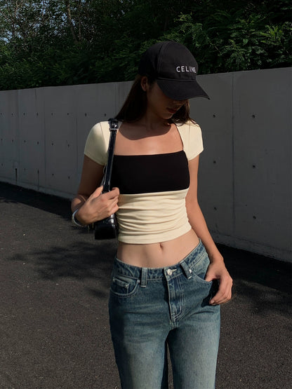 Camille Paneled Slim Tee