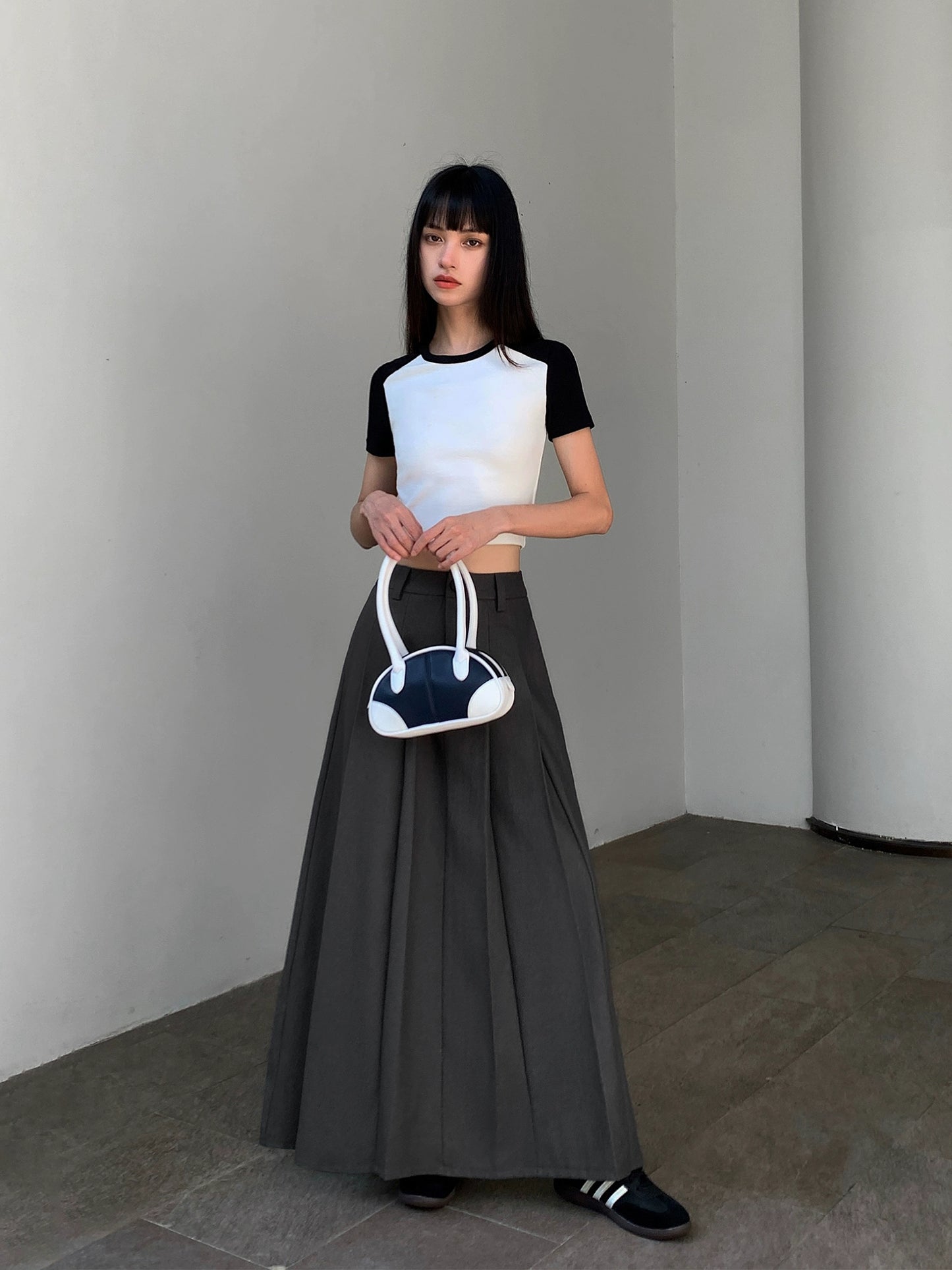 Kai Pleated Maxi Skirt