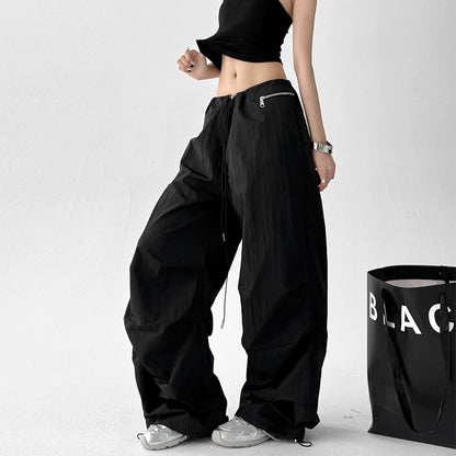 Crinkle Zip Trousers