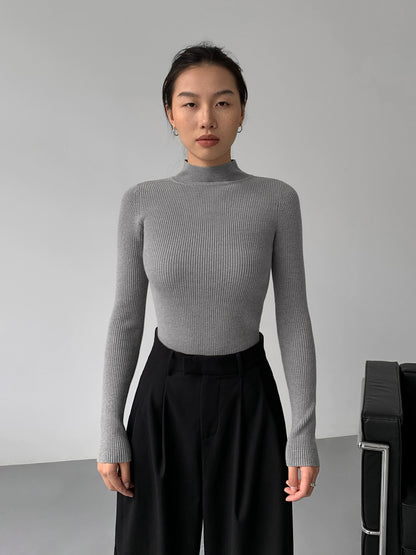 Vee Mockneck Sweater