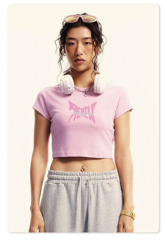 Wavy Icon Crop Tee