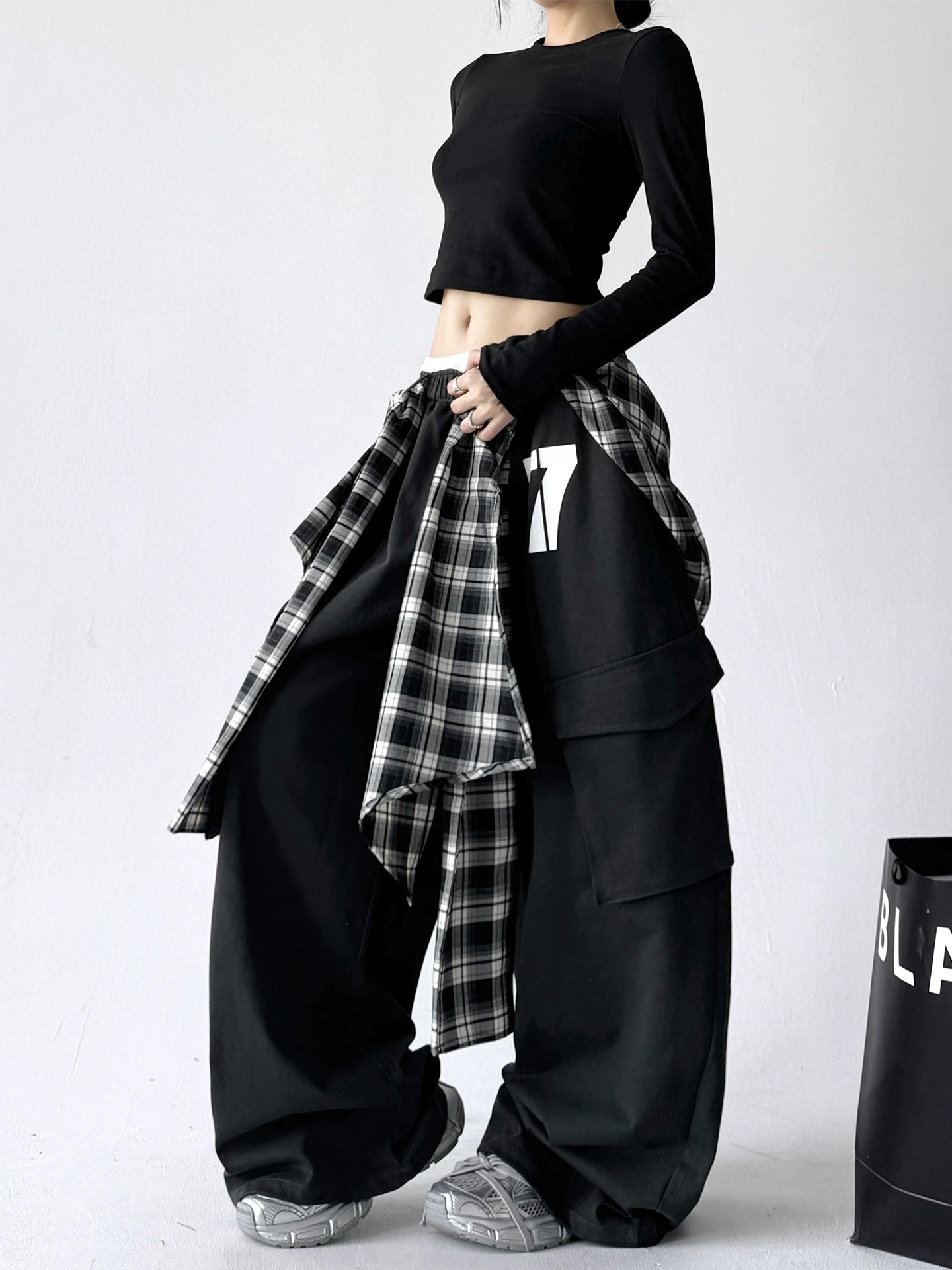 Plaid Override Pants