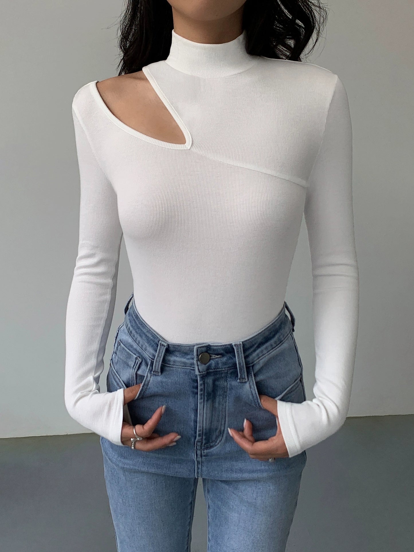 Ayla Asym Cutout Top