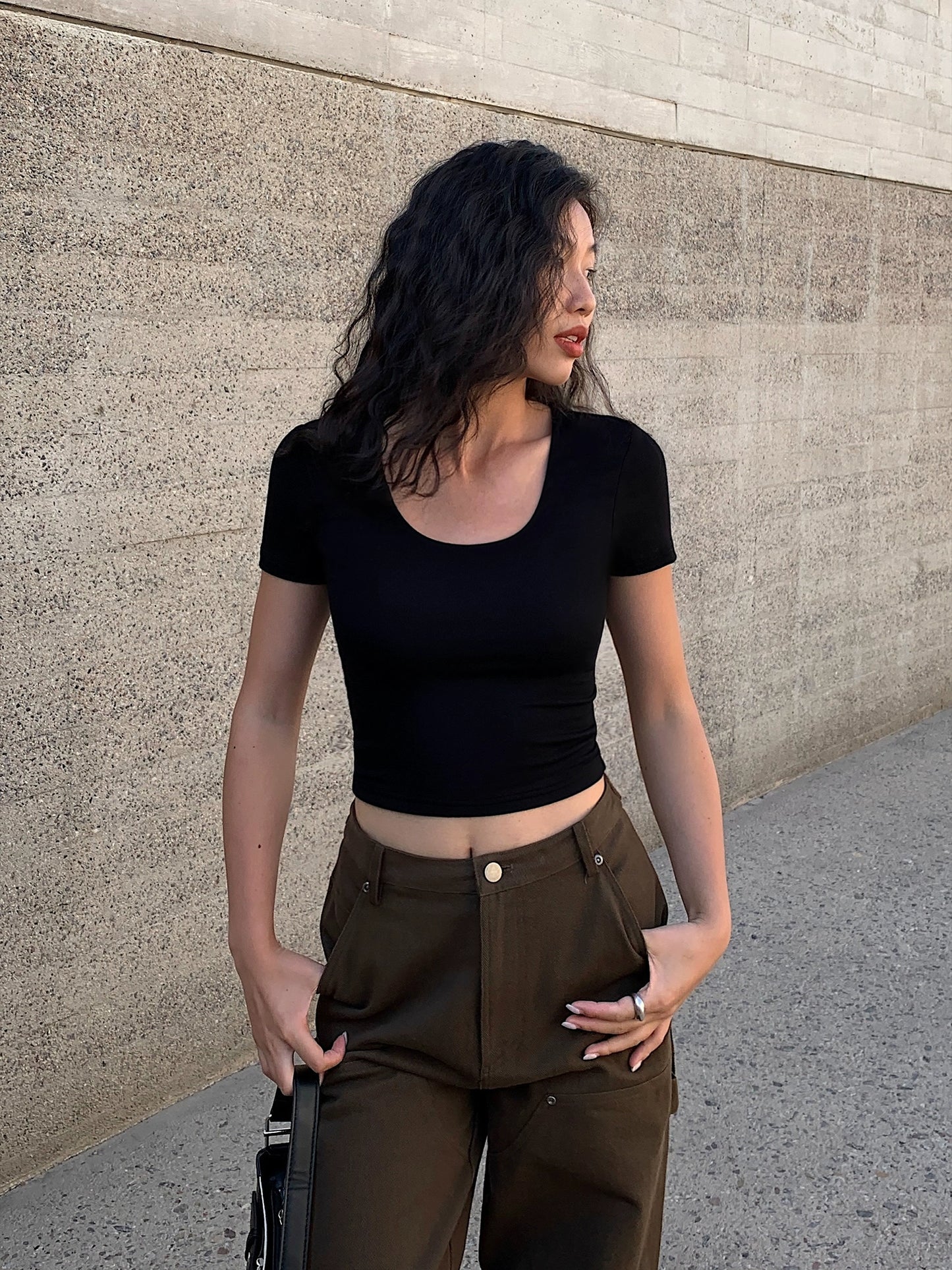 Ines Basic Sculpt Tee