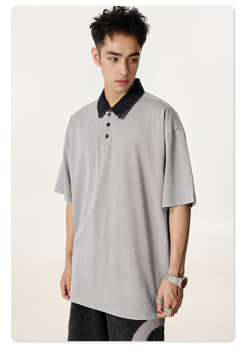 Grayscale Polo Shirt