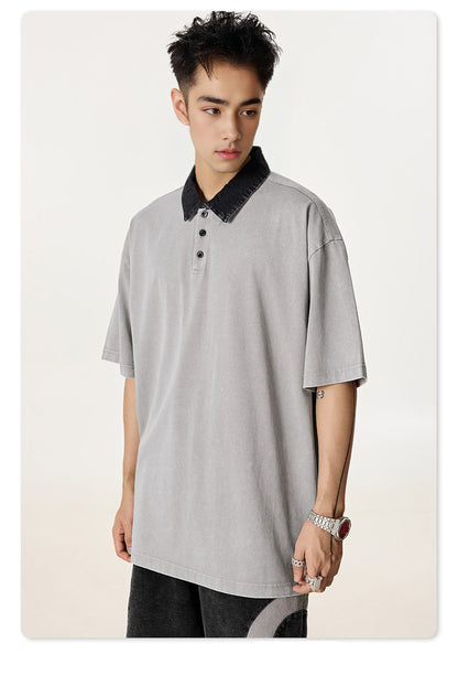 Grayscale Polo Shirt