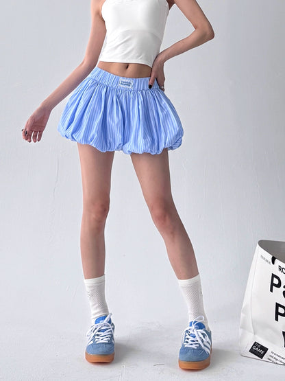 Lacepuff Stripe Skirt