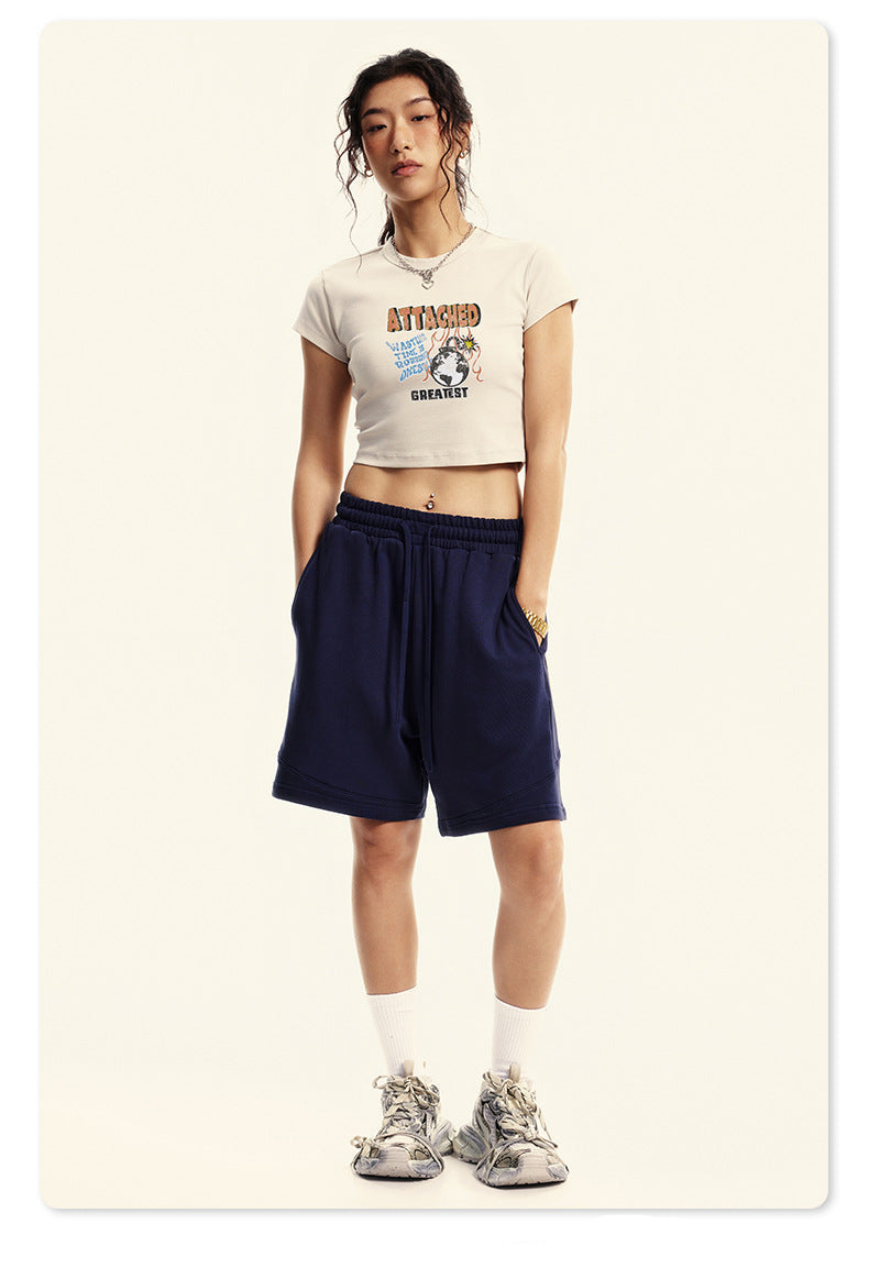 Attached Crop Tee
