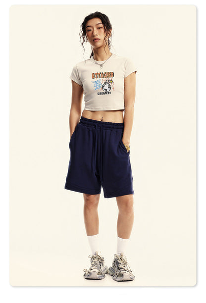 Attached Crop Tee