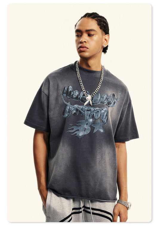 Metallic Chain Tee