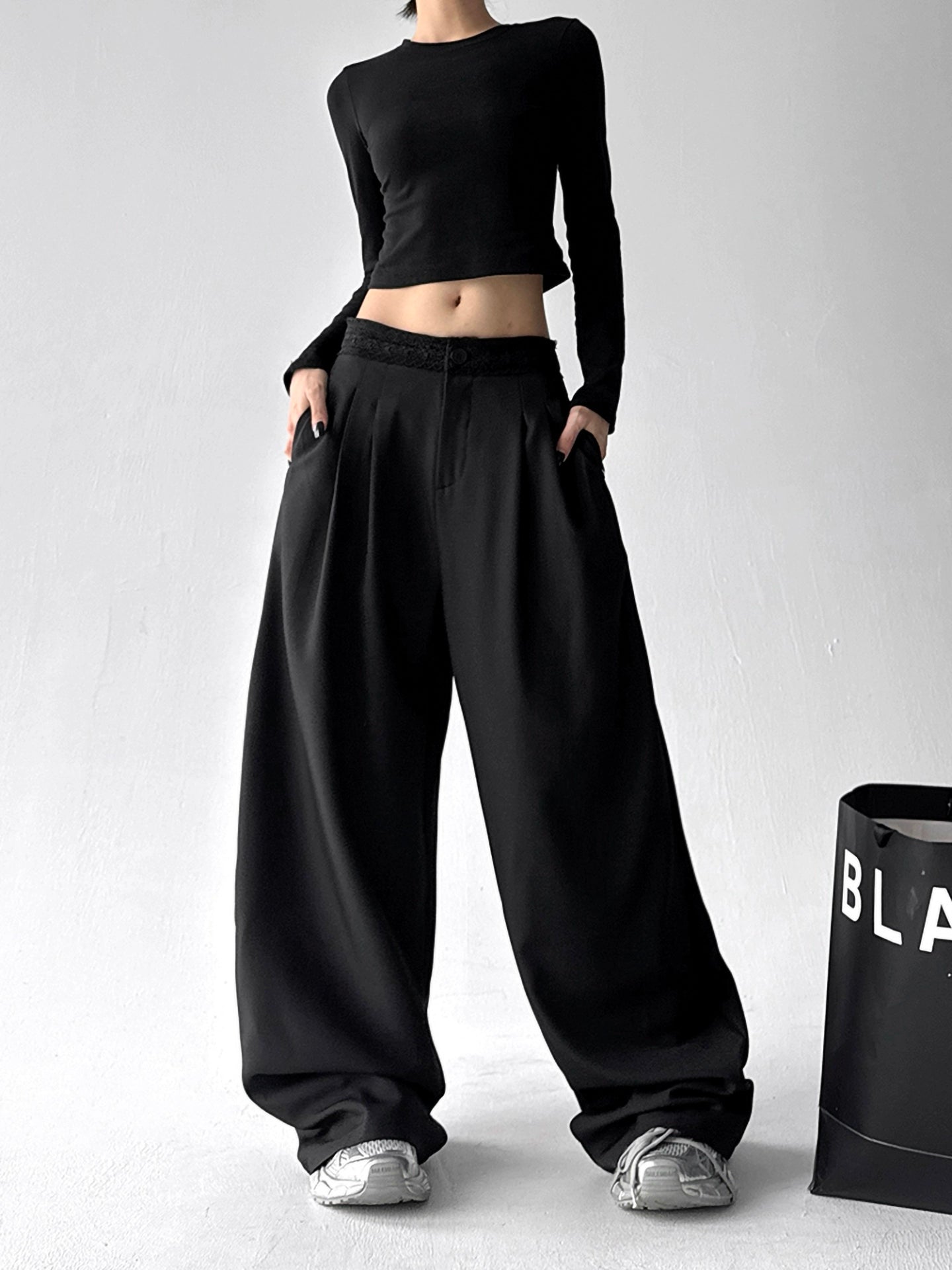 Laceband Wide Slacks
