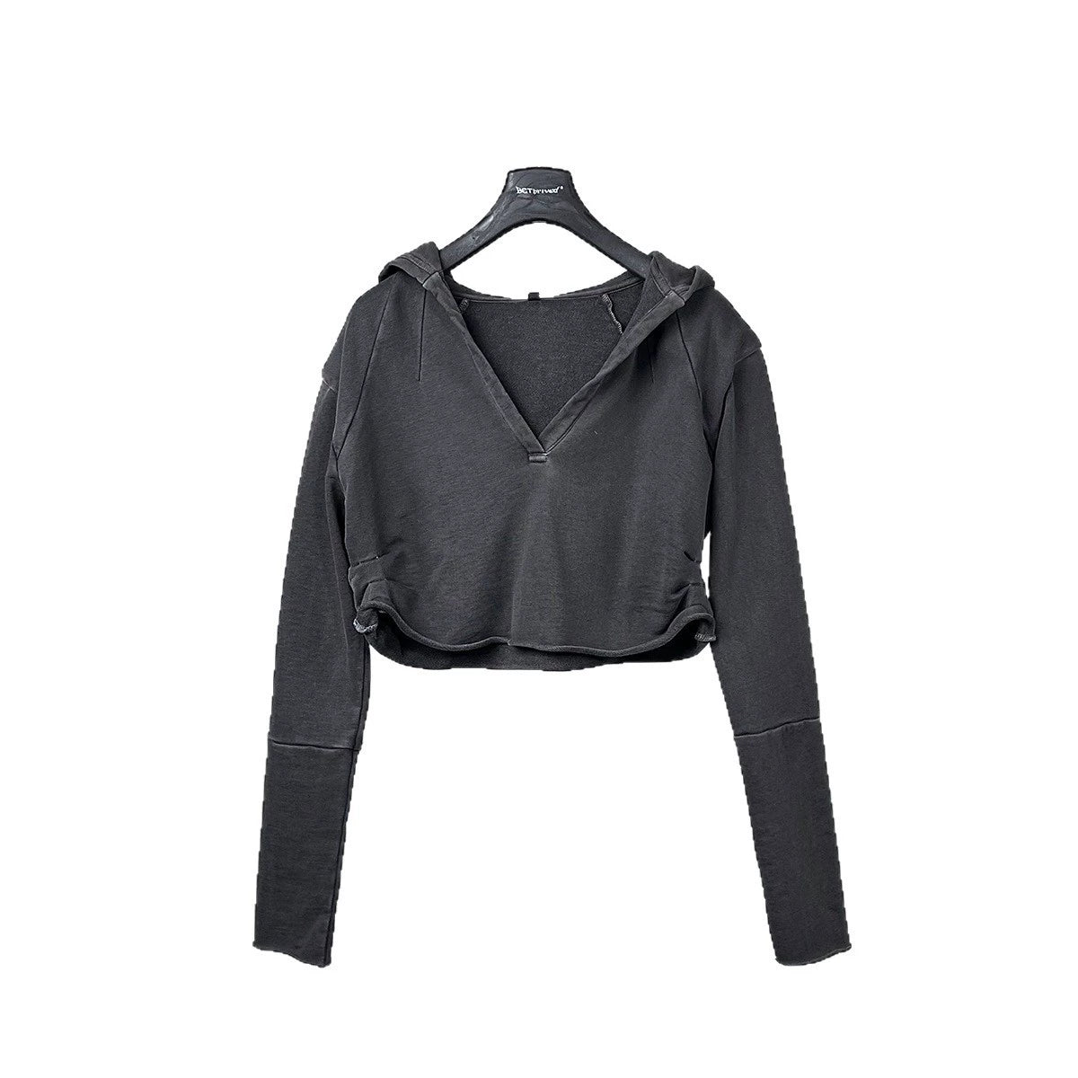 Grunge Crop Hoodie