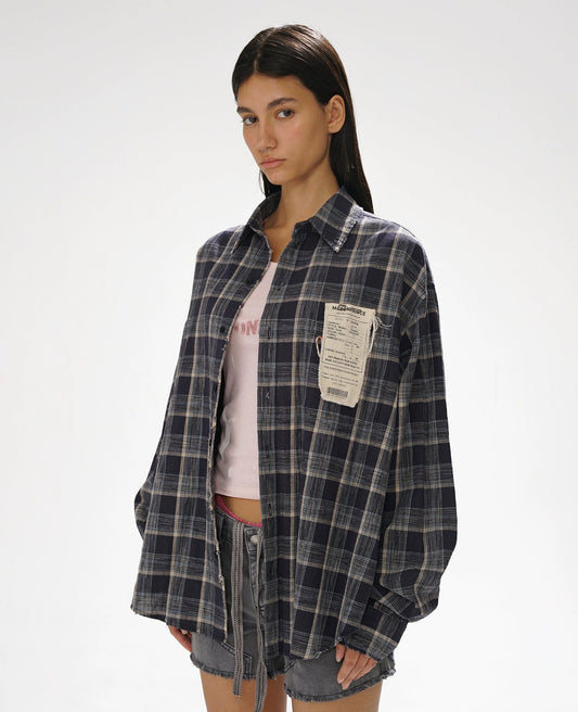 Patch Note Plaid Shirt
