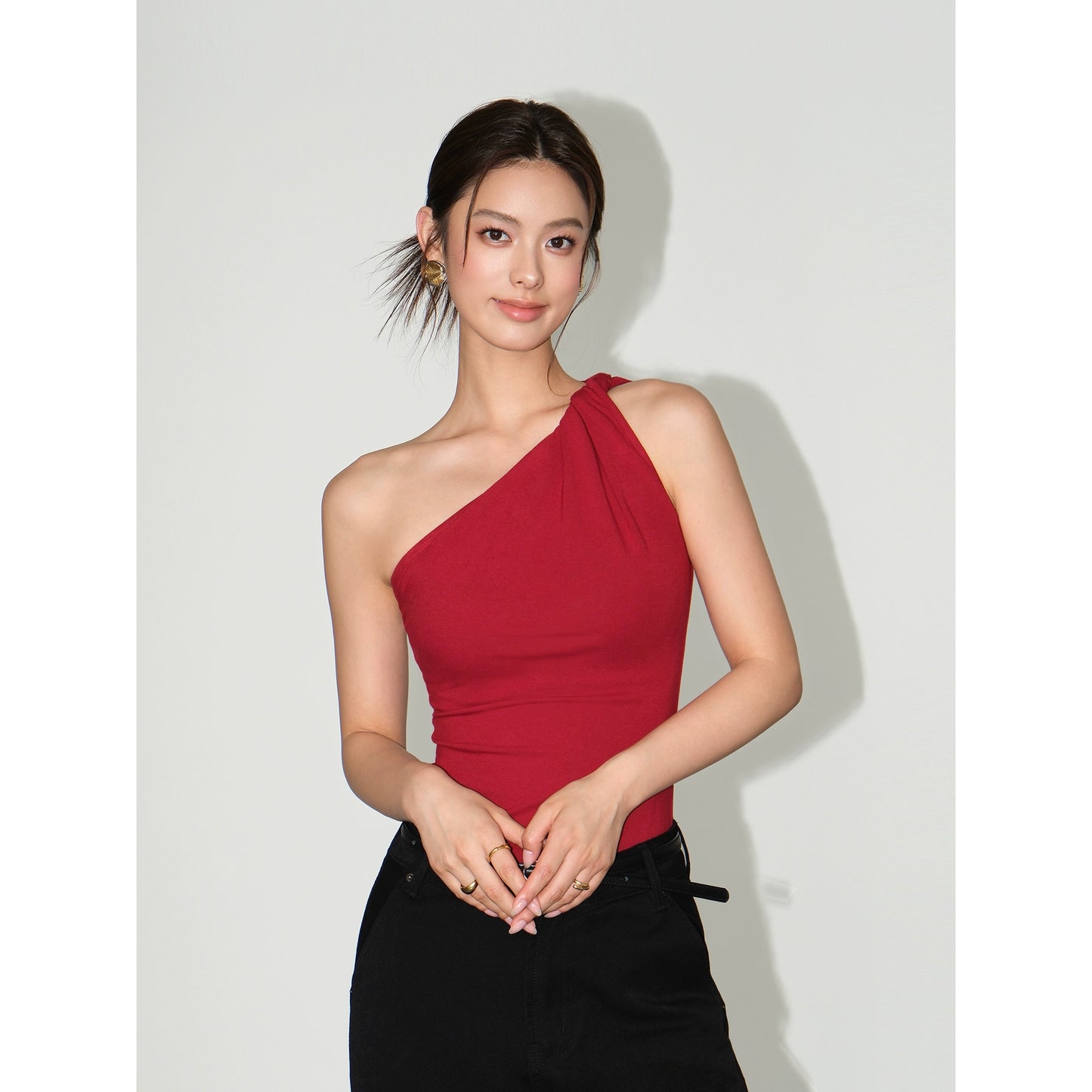 Nyra Twist Shoulder Tank