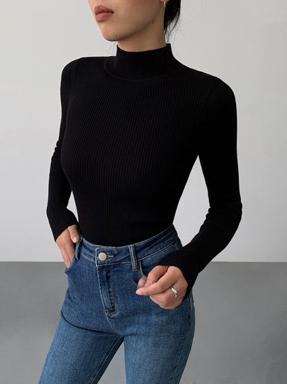 Vee Mockneck Sweater
