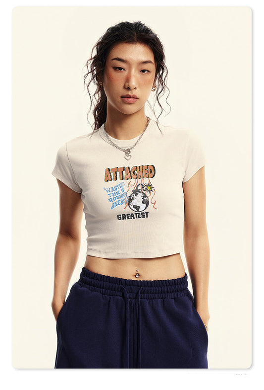 Attached Crop Tee